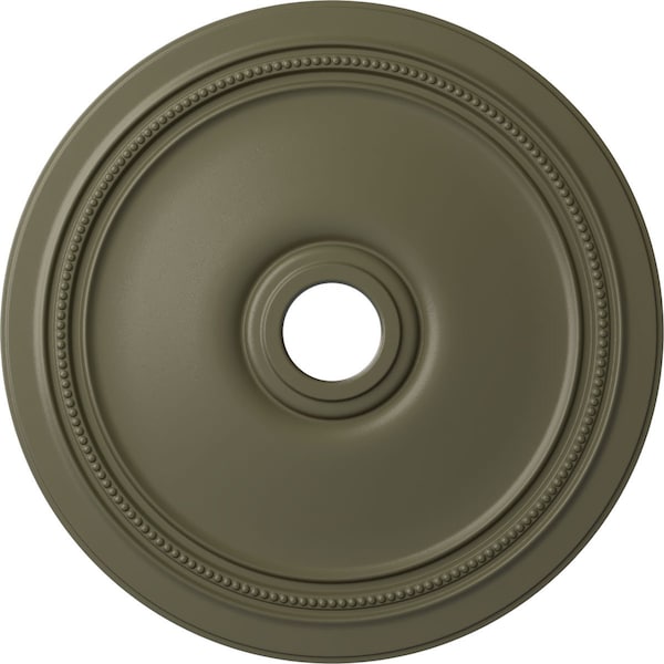 Ekena Millwork Diane Ceiling Medallion (Fits Canopies up to 6 1/4"), 24"OD x 3 5/8"ID x 1 1/4"P, Spartan Stone CM24DISSF - main